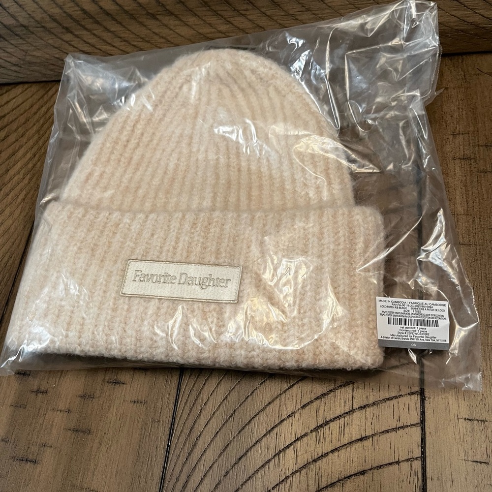 Favorite Daughter Ivory Knit Beanie